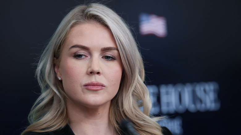 Karoline Leavitt scowling