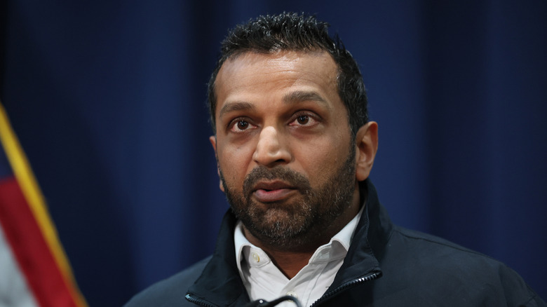 Kash Patel speaking to reporters