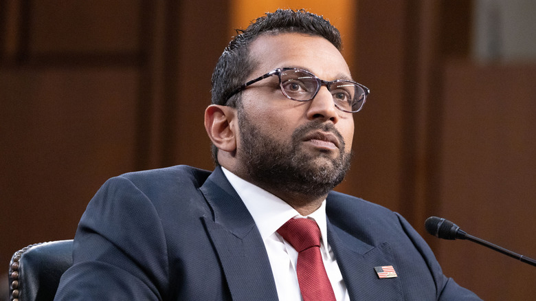 Kash Patel at his senate nomination hearing