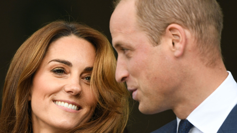 Prince William and Kate Middleton looking lovingly at each other