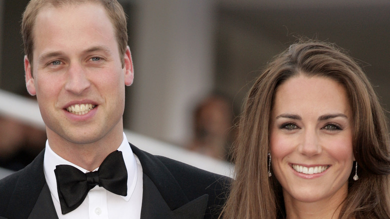 Prince William and Kate Middleton at an event. 