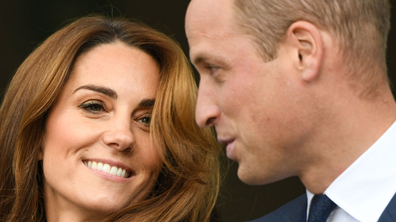 Kate and Prince William smiling candidly