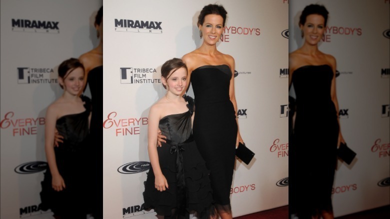 Lily Mo Sheen and Kate Beckinsale at the Everybody's Fine premiere