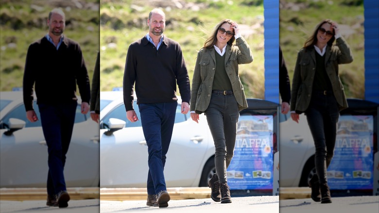 Prince William and Kate Middleton walking together