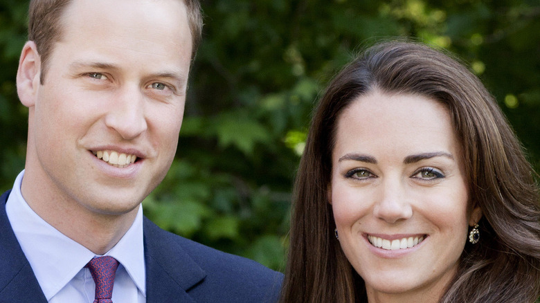 Prince William and Kate Middleton smiling 