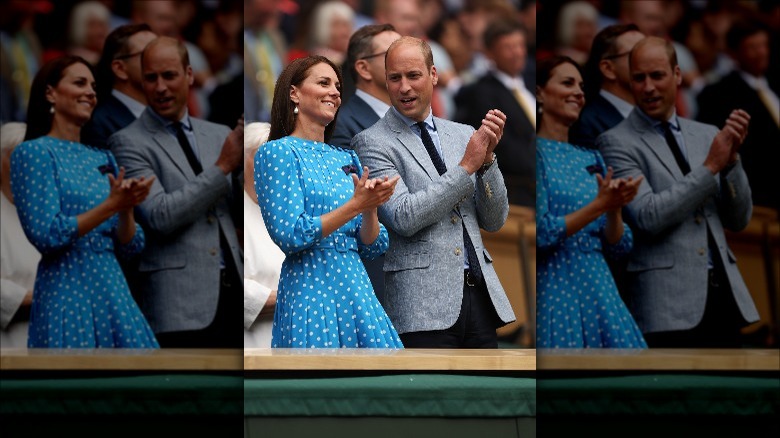 Kate Middleton and Prince William at Wimbledon