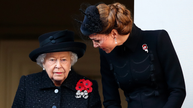 Kate Middleton checks on Queen Elizabeth