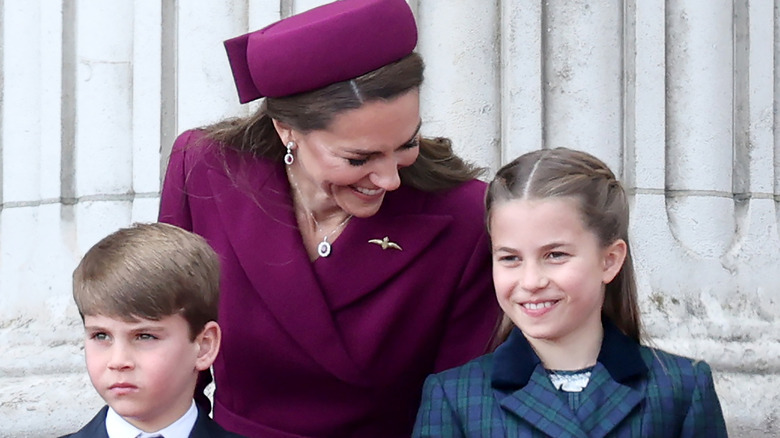 Kate Middleton and Princess Charlotte laughing
