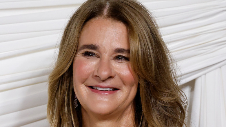 Melinda Gates smiling at the 2024 Albie Awards presented by the Clooney Foundation for Justice at New York Public Library (2024)