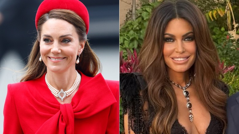 Side-by-side photos of Kate Middleton and Kimberly Guilfoyle