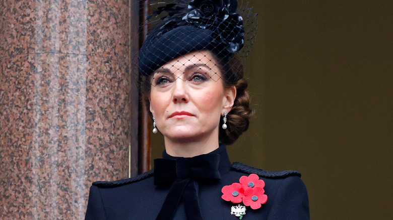 Princess Catherine looking grim