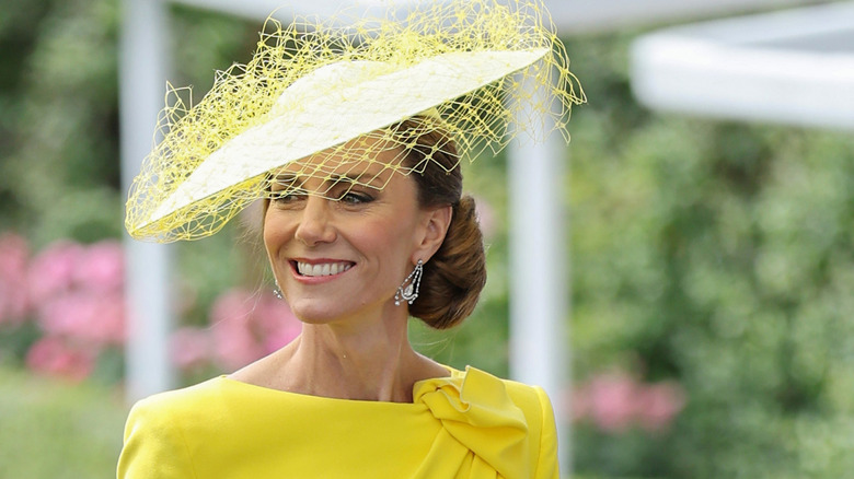 Kate Middleton smiling in hat
