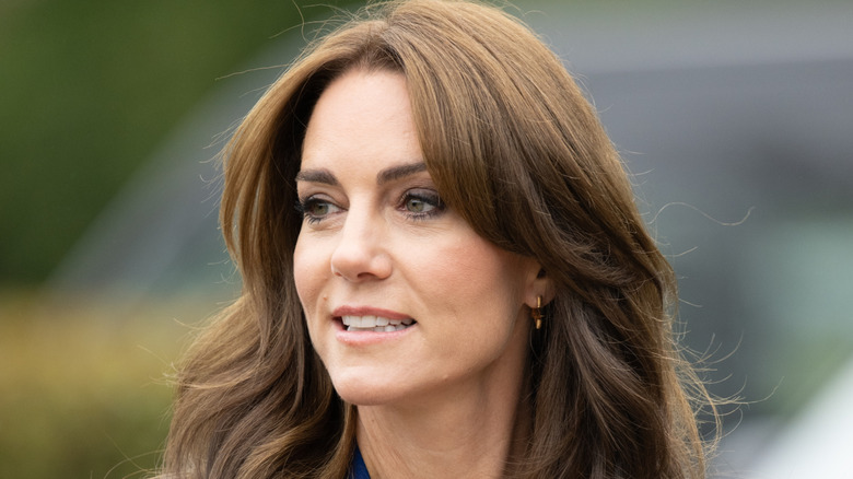 Kate Middleton looking off to the side