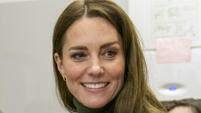 Kate Middleton in a classroom