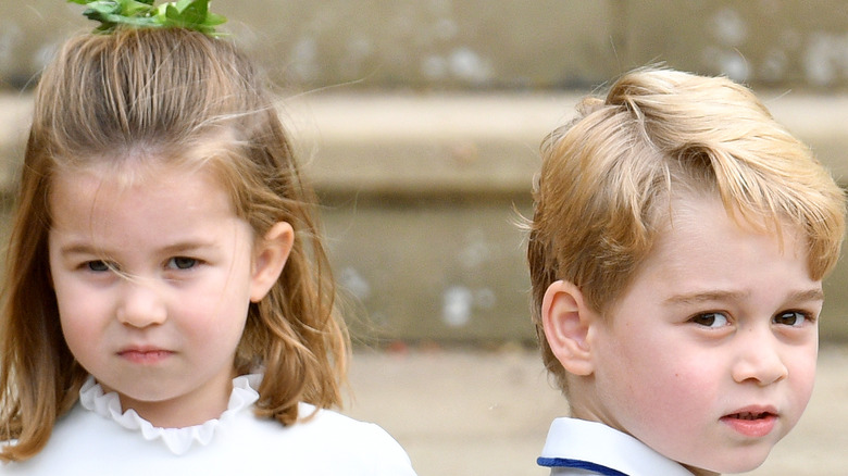 George and Charlotte at Pippa Middleton's wedding