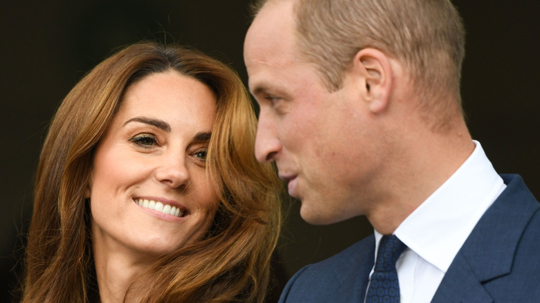 Kate Middleton looking lovingly at Prince William