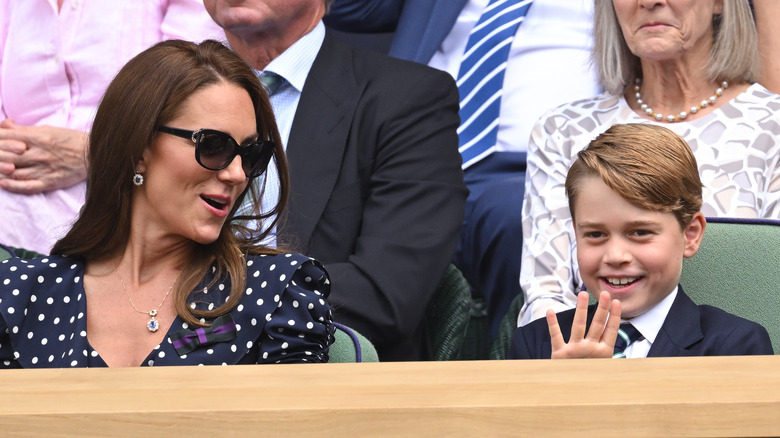 Kate Middleton with Prince George