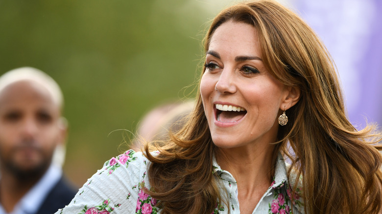 Kate Middleton grinning 