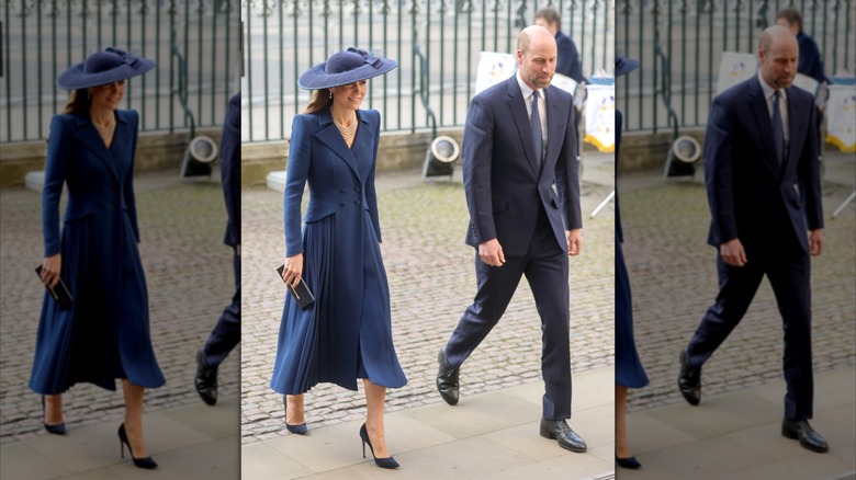 Prince William and Princess Catherine walking