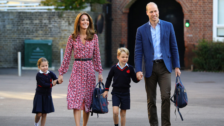 Kate Middleton, Prince William with their kids