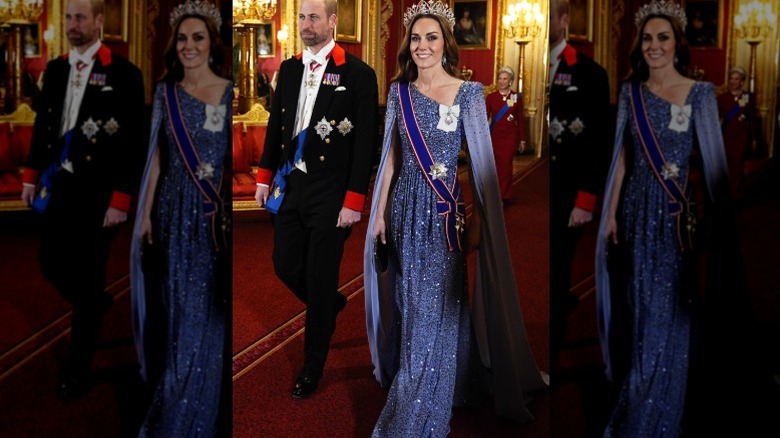 Prince William and Kate Middleton in formal royal attire