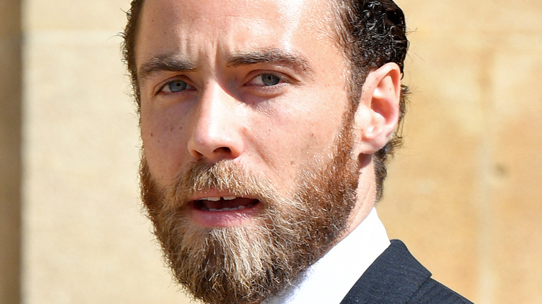 James Middleton with mouth open