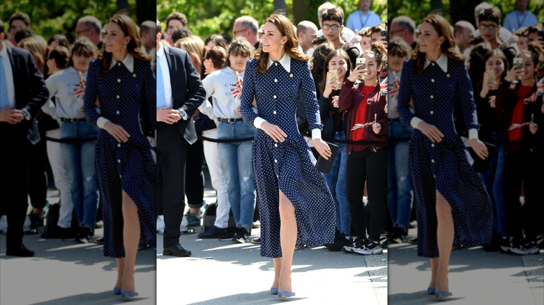 Catherine, Duchess of Cambridge visits Bletchley Park, Milton Keynes, on May 14, 2019.