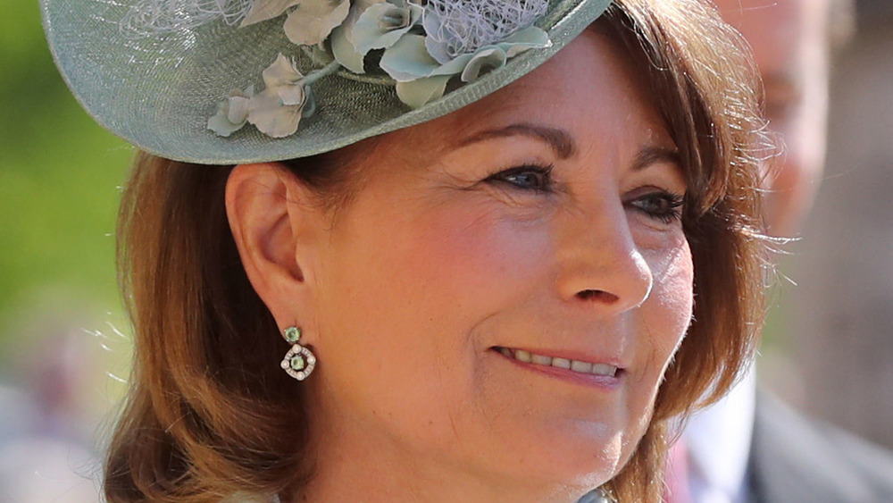 Carole Middleton smiling in hat