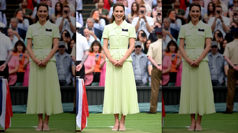 Kate Middleton in green at Wimbledon in 2023
