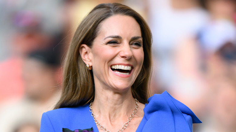 Kate Middleton laughs
