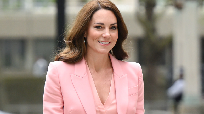 Kate Middleton in pink suit