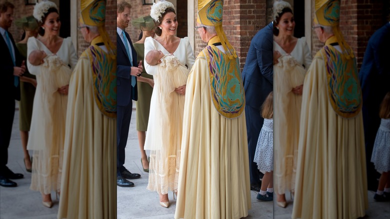 Princess Catherine at Prince Louis' christening