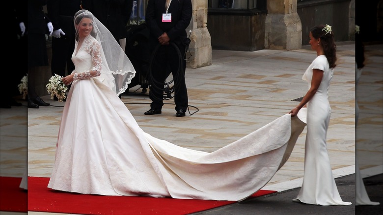 Princess Catherine and Pippa Middleton at the royal wedding