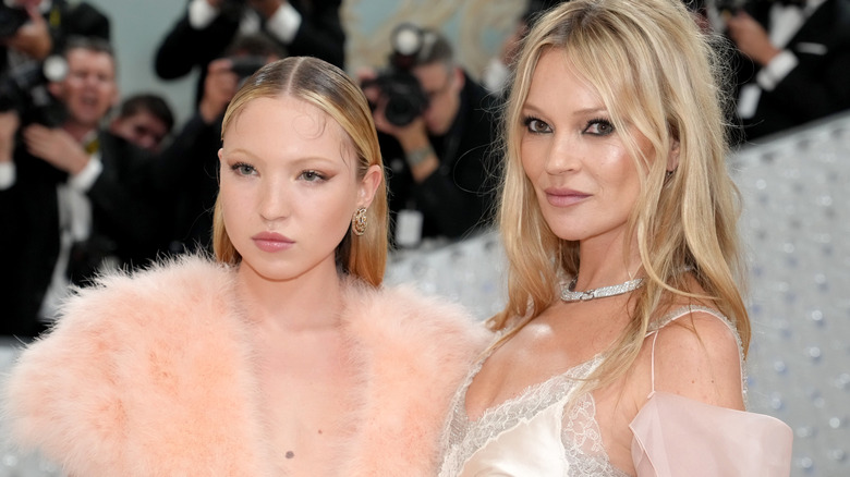 Kate Moss and Lila Grace at the Met Gala 2023