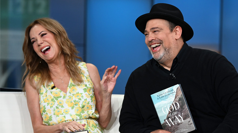 Kathie Lee Gifford and Rabbi Sobel laughing
