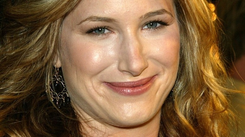 Kathryn Hahn smiling for cameras