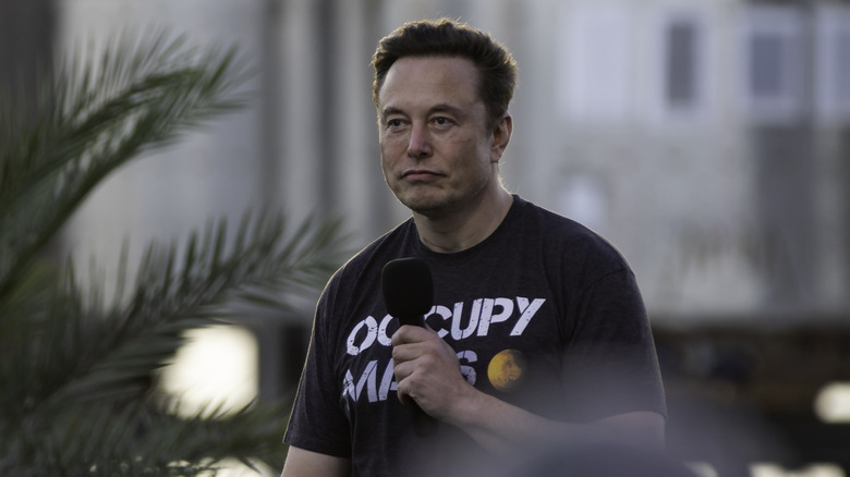 Elon Musk speaking in Texas