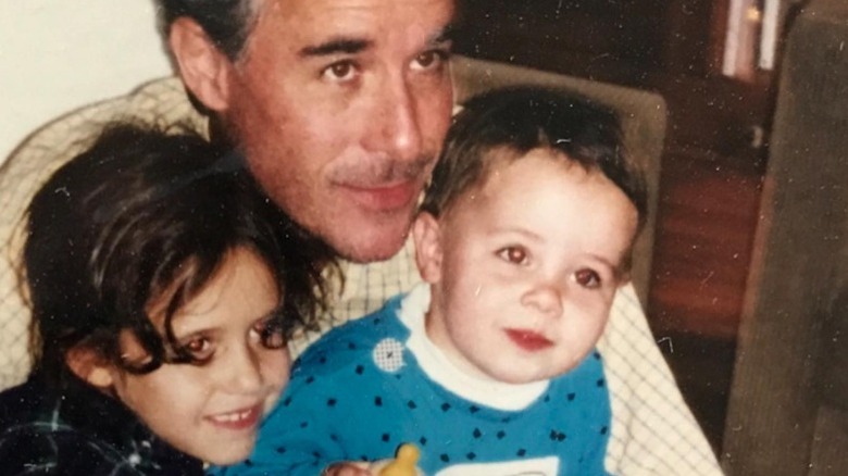 Katie Couric's young daughters with their father