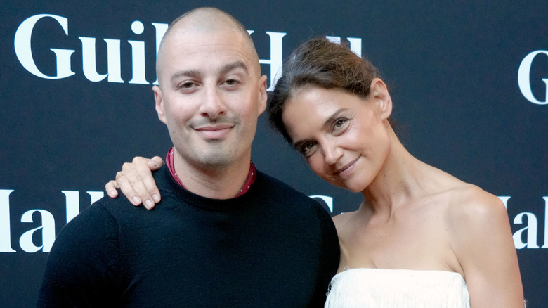 Katie Holmes and Jason Bard Yarmosky smiling