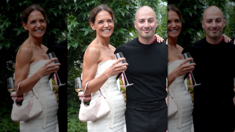 Katie Holmes and Jason Bard Yarmosky smiling
