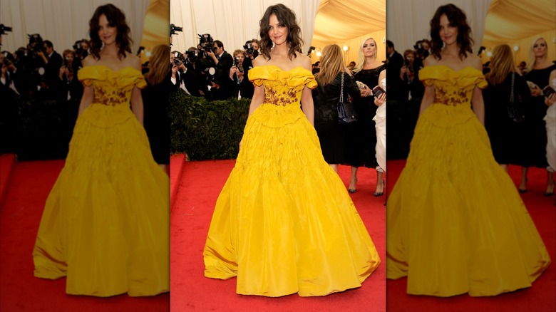 Katie Holmes at the Met Gala in New York City, 2014.