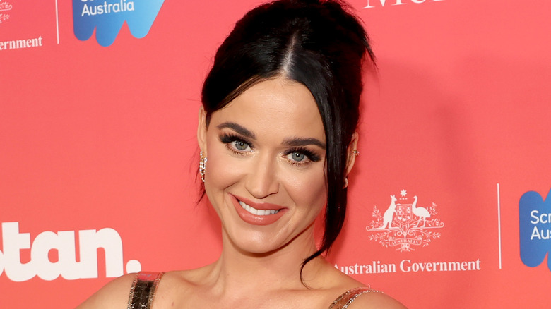 Katy Perry smiling on the red carpet