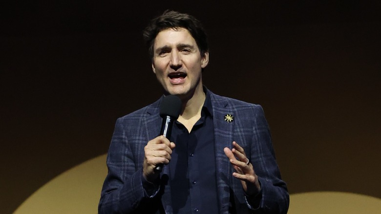 Justin Trudeau speaking at the Invictus Games in 2025