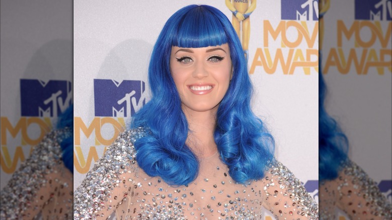 Katy Perry at the red carpet for the MTV VMAs in 2010