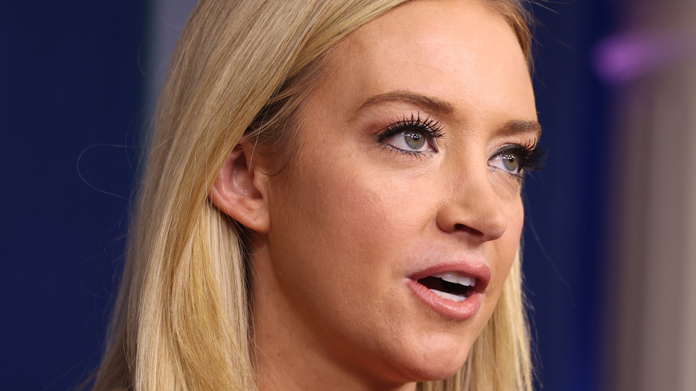 Kayleigh McEnany close up during press conference