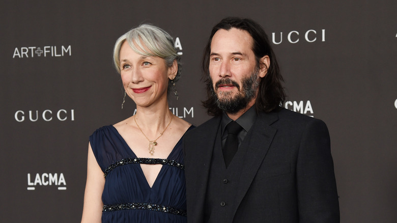 Alexandra Grant and Keanu Reeves at Art+Film Gala