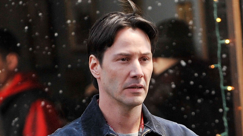 Keanu Reeves on the set of "Henry's Crime" (2010)