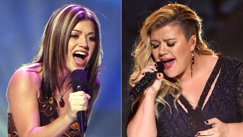 Photos of Kelly Clarkson singing