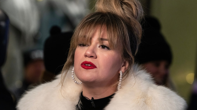 Kelly Clarkson during the 91st annual Rockefeller Center Christmas tree lighting ceremony