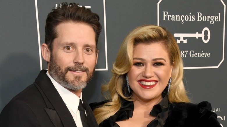 Brandon Blackstock and Kelly Clarkson attend the 25th Annual Critics' Choice Awards in Santa Monica, CA (2020)
